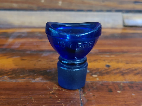 Wyeth Cobalt Glass Eye Wash Cup