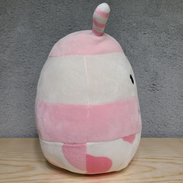 Squishmallow Amelia strawberry milk with straw approx 8 Inch