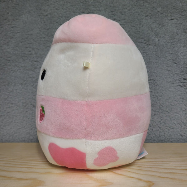 Squishmallow Amelia strawberry milk with straw approx 8 Inch