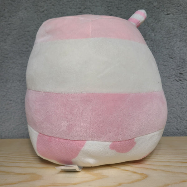 Squishmallow Amelia strawberry milk with straw approx 8 Inch