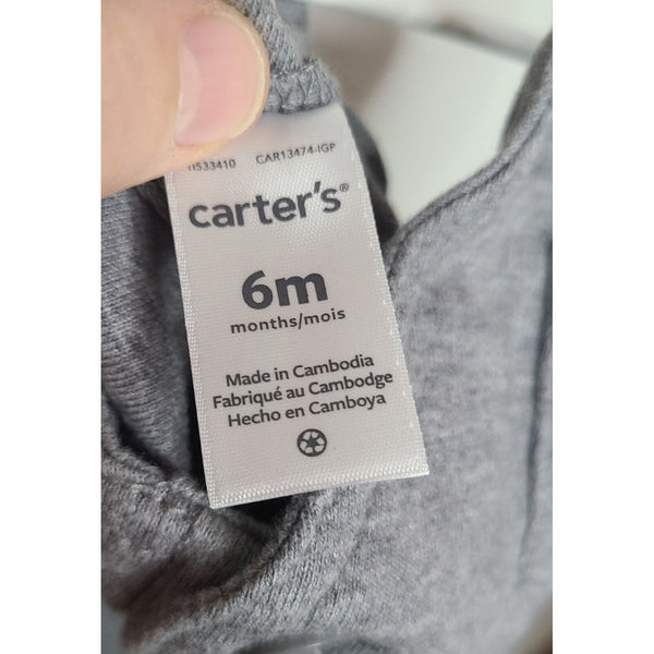 Carter's 100% Cotton Dinosaur Overalls Baby Size 6 Months Boys Unisex Girls Bibs