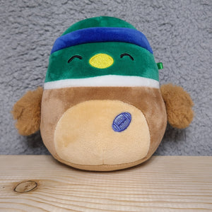 Avery The Duck With Sweatband And Football Patch 5” Squishmallow