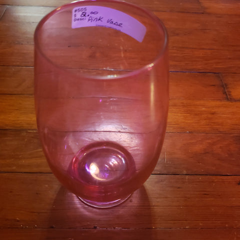 Pink vase