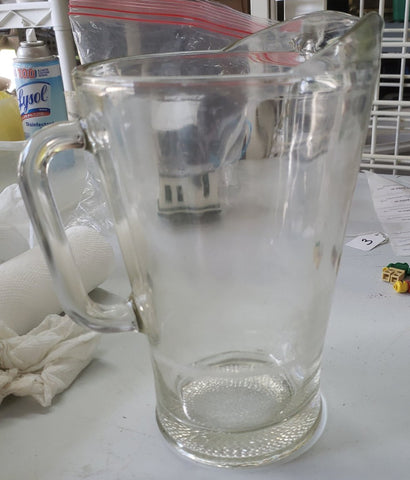 Mid Century Glass Pitcher