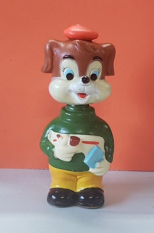 Vtg Dog Bobble Head Wind-up Trademark ALPS Japan