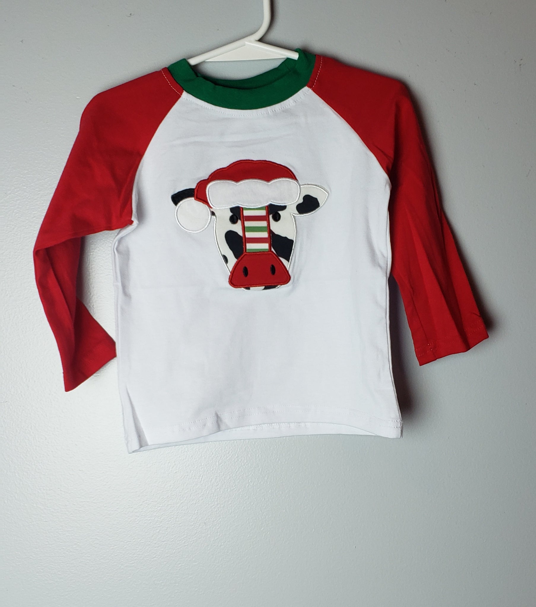 Kids Unisex Christmas Cow Kids Shirt