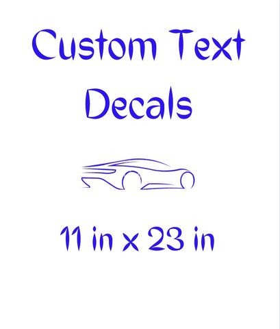 11x23 Custom Text Decal