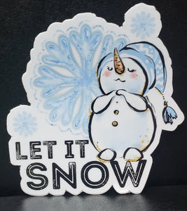 Let It Snow - Vinyl Sticker Decal