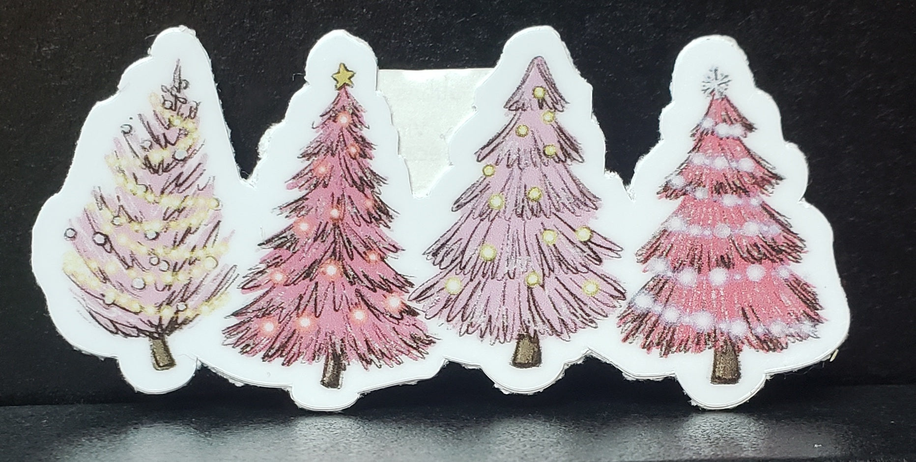 Pink Trees - Vinyl Sticker Decal