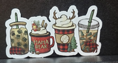 Mama Bear Coffee - Vinyl Sticker Decal