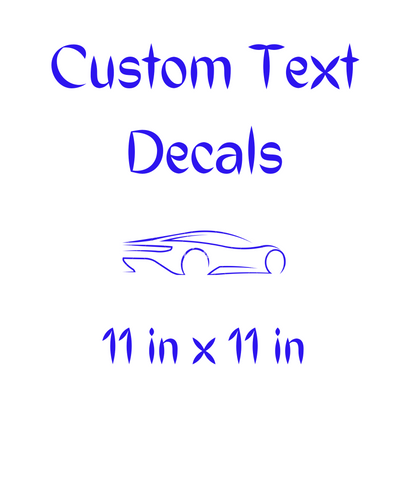 11x11 Custom Text Decal