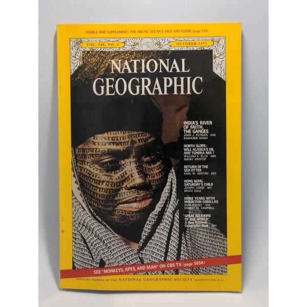 National Geographic Magazine Vol. 140 No. 4 October 1971 With Map
