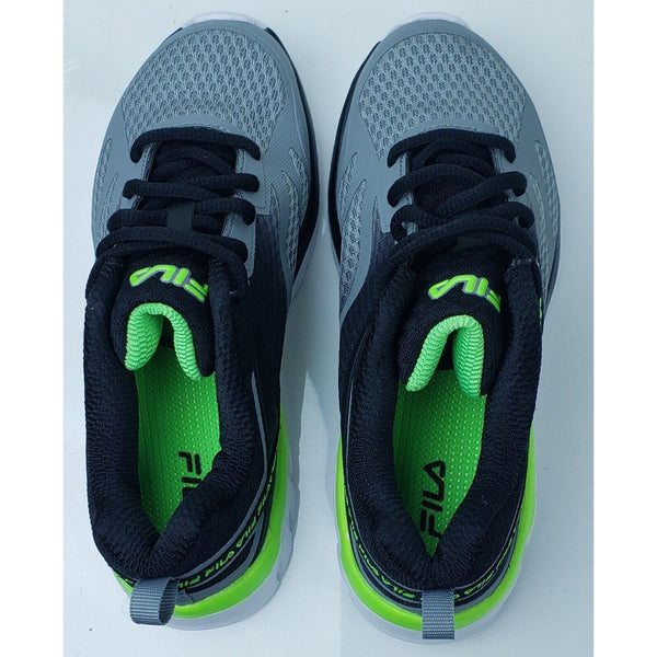 Fila Boys Gym Running Shoes Sneakers Grey Sz 2 New Tennis Shoes