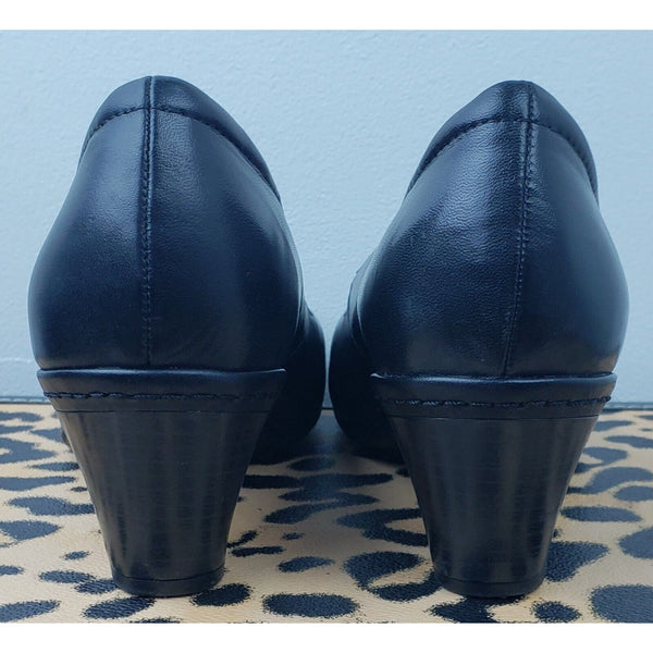 Cobb Hill New Balance Women's Mary Jane Black Leather Heels Size 8