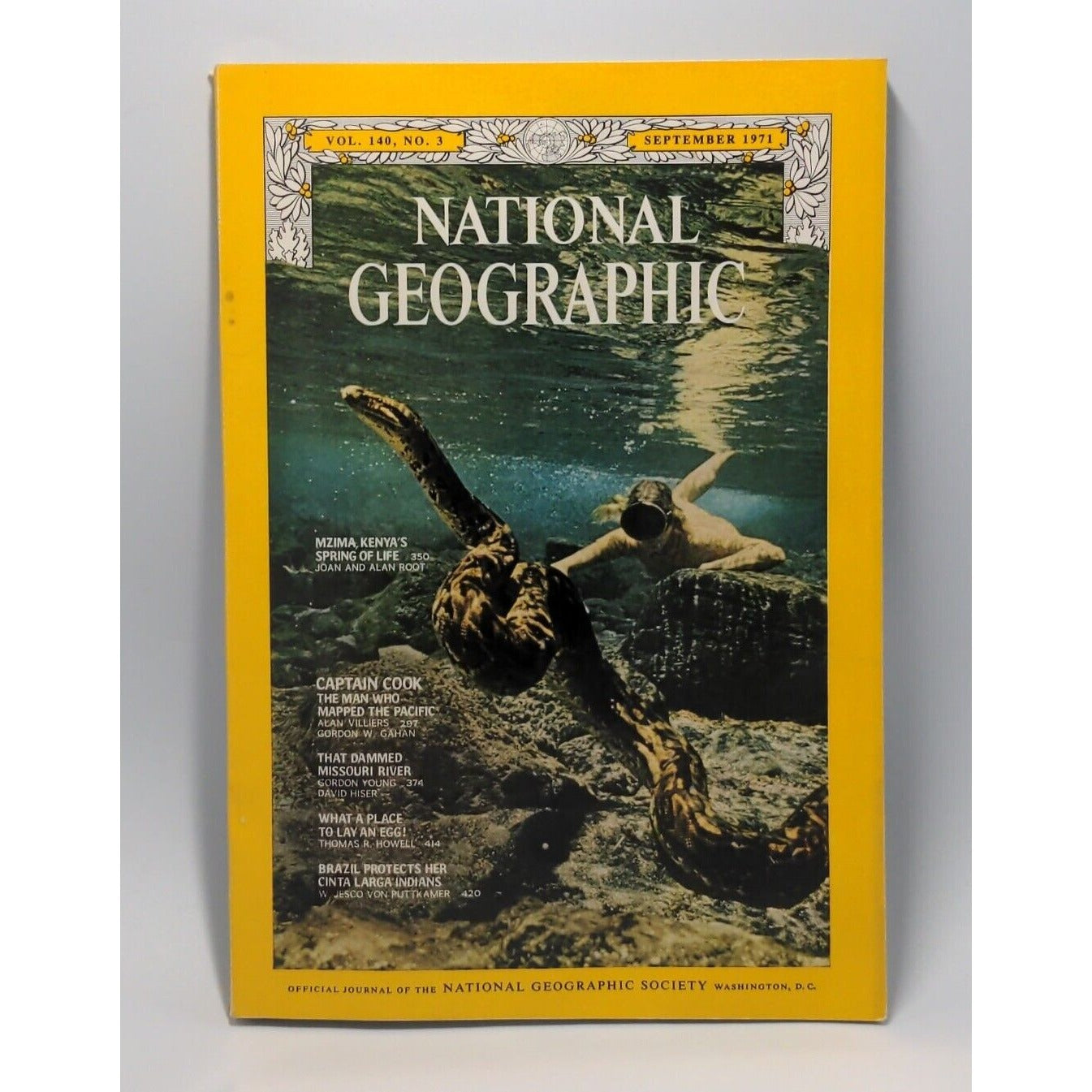 Vintage National Geographic Magazine September 1971 Vol. 140 No. 3