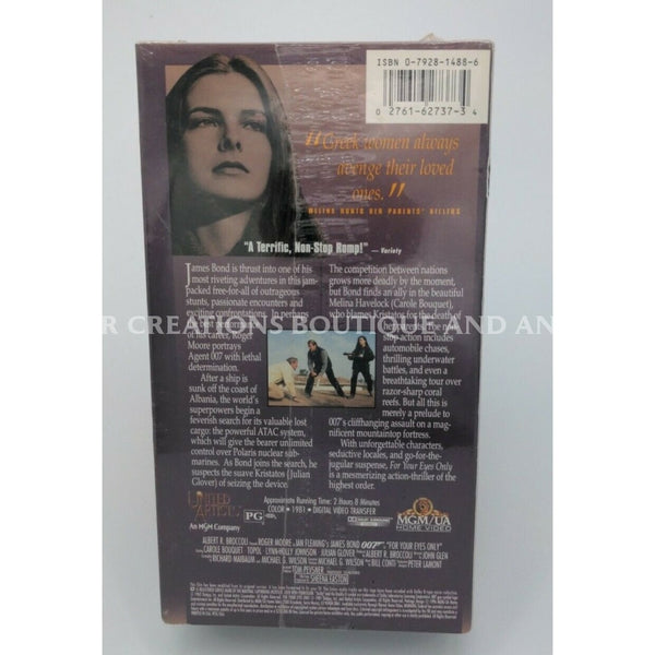 For Your Eyes Only (Vhs 1999) New-Sealed