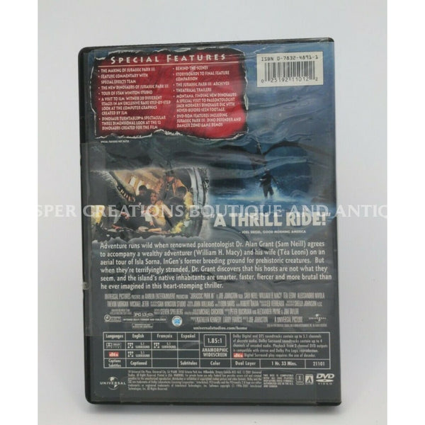 Jurassic Park Iii (Dvd 2001 Widescreen Collectors Edition)