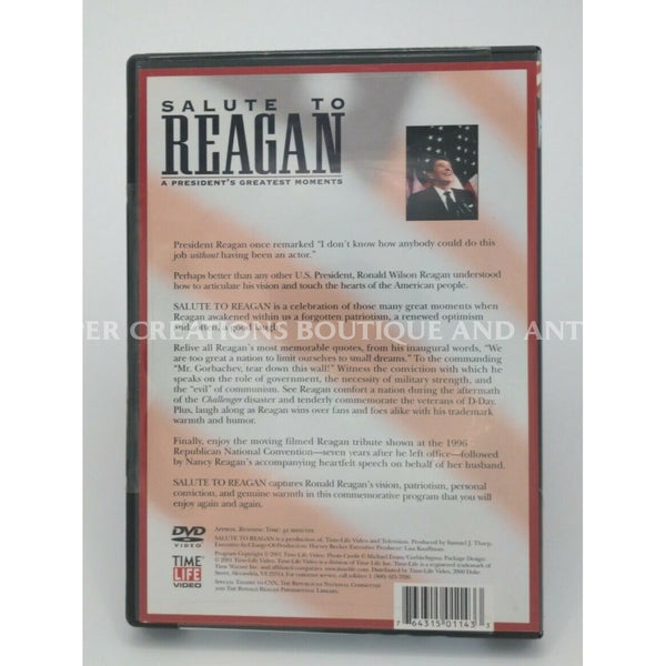 Salute To Reagan - A Presidents Greatest Moments (Dvd 2004) New-Sealed.