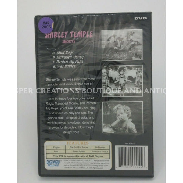 Shirley Temple Shorts (Dvd 2006) New-Sealed