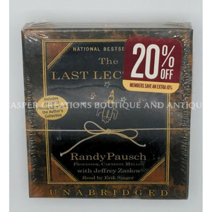The Last Lecture By Randy Pausch (2008 Compact Disc Unabridged Edition) Self Help