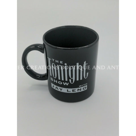 The Tonight Show With Jay Leno Black White Souvenir Guest Coffee Mug Talk